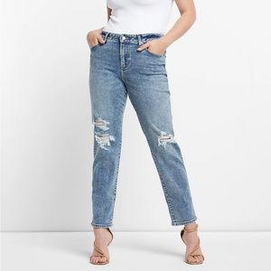 Express Mid-Rise Boyfriend Jeans